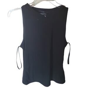 21 Saints Black Sleeveless Blouse/Shell, NWT, Large